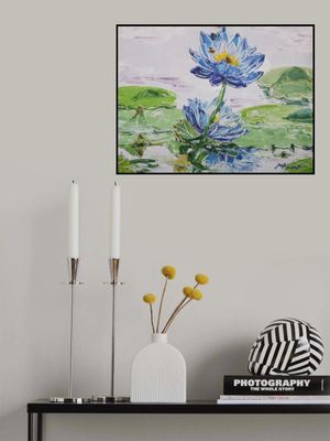 lotus flower oil on canvas