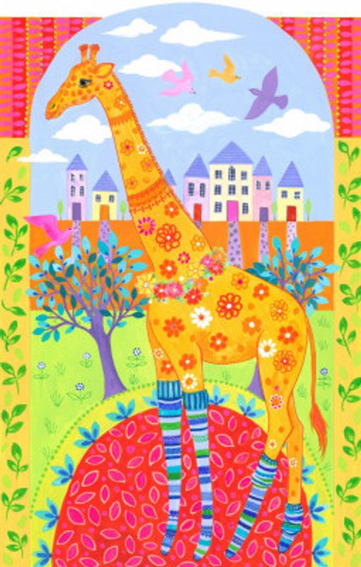 Giraffe In Leg Warmers