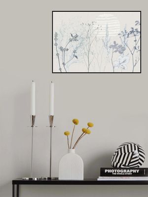 Plant based calming atmosphere soft blue