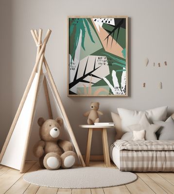 Abstract Botanical Pattern