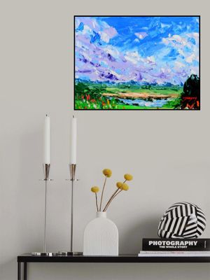 Wildflowers In The Field And The Sky