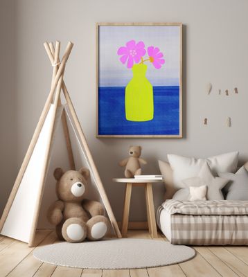 Vibrant potted flowers