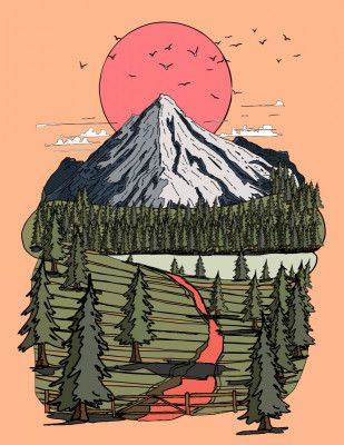 Serene Mountain Sunrise