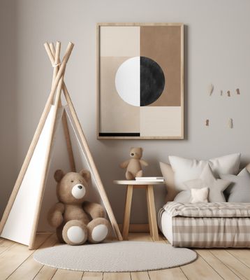 Geometric Shapes with a Central Circle