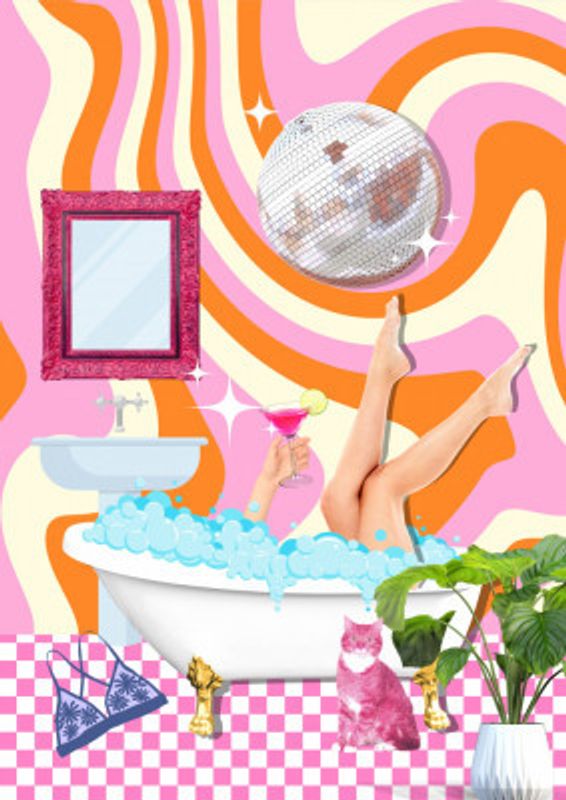 Groovy Bathtub Bliss