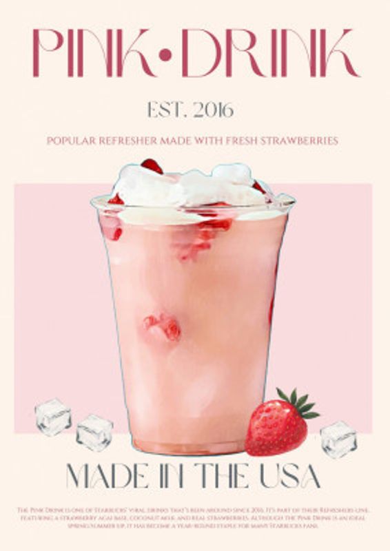 Pink Drink Print