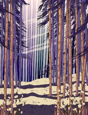 Stylized Forest Landscape