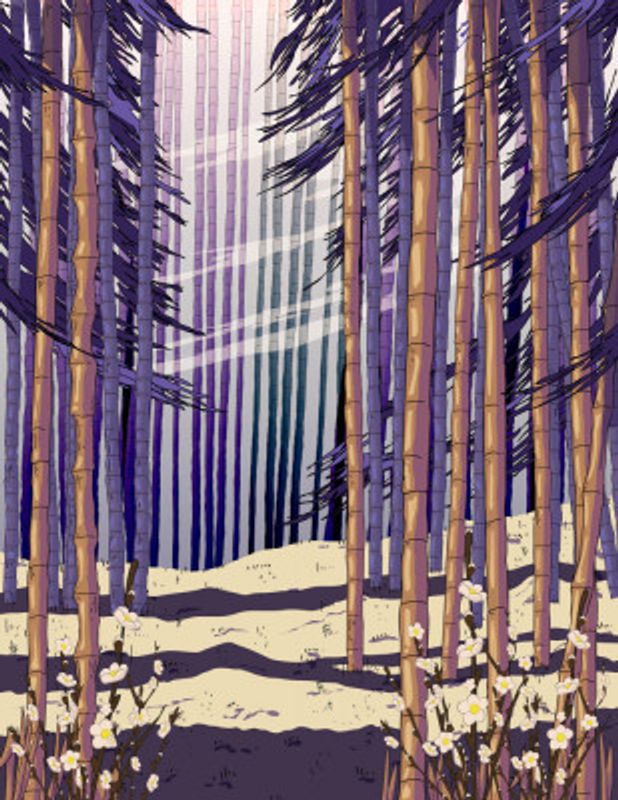 Stylized Forest Landscape