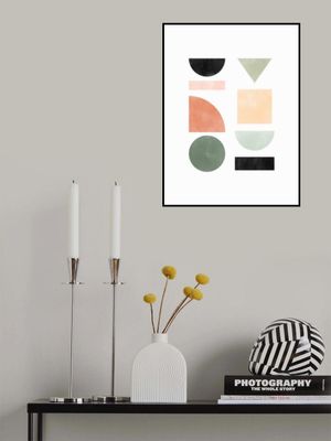 Abstract Geometric With Colorful Shapes
