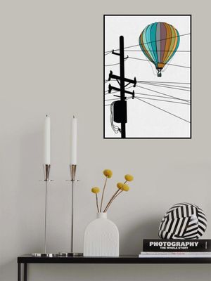 Telegraph Wires And Balooon