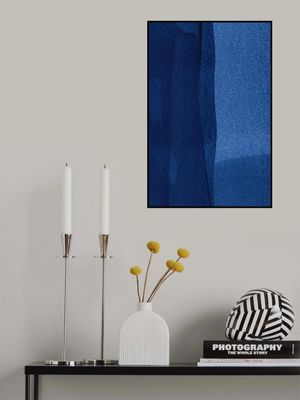 Blue Texture Flowing Vertical Lines