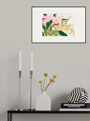 Oncidium Woodblock Painting