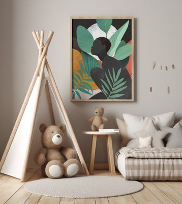 Silhouette in Leaves