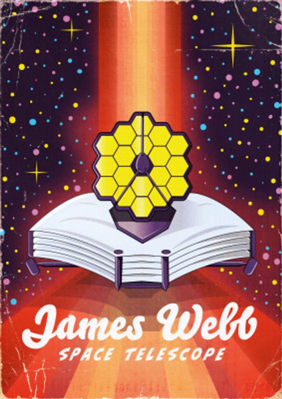 James Webb Space Telescope Vintage Space Art