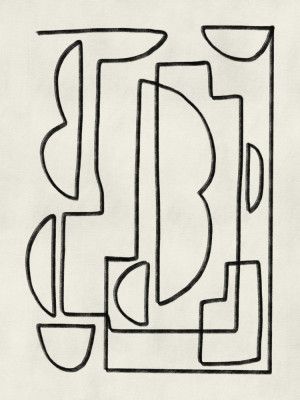 Abstract Line Art Sketch