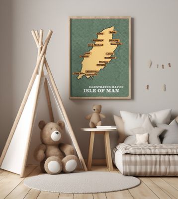 Illustrated Map of Isle of Man