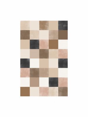 Geometric Pattern of Muted Earthy Tones