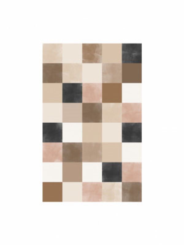 Geometric Pattern of Muted Earthy Tones