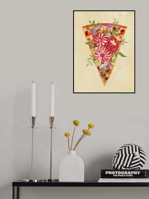 Slice of flower pizza