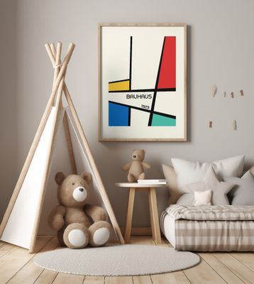 Bauhaus Geometric Design Retro