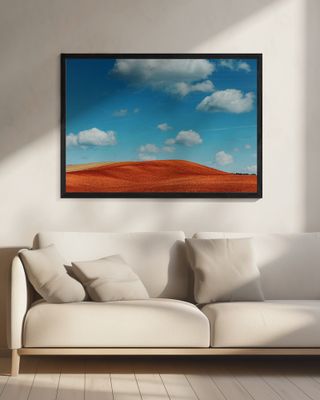 Scarlet Hillside Sky