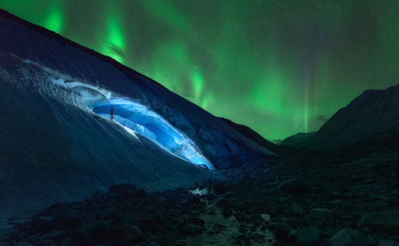 Athabasca Ice Burning