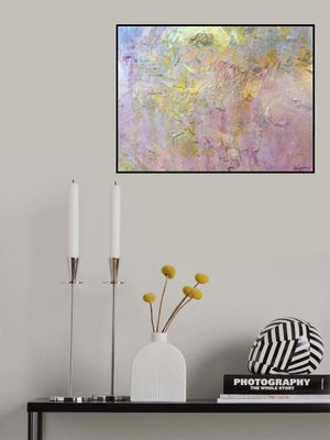 Gold and Pink Abstract