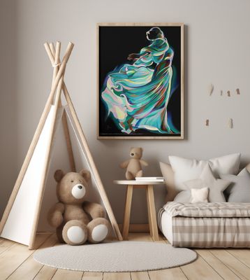 Abstract Depiction Of A Dancer In Motion