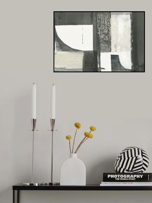 Monochrome Black Abstract Shapes Light 2