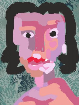Abstract Portrait Painting