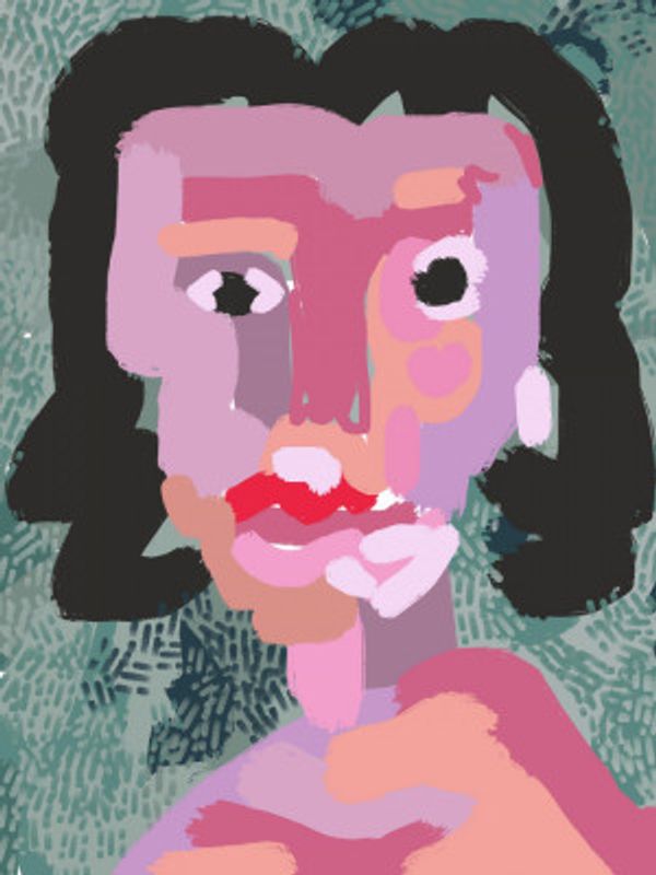 Abstract Portrait Painting