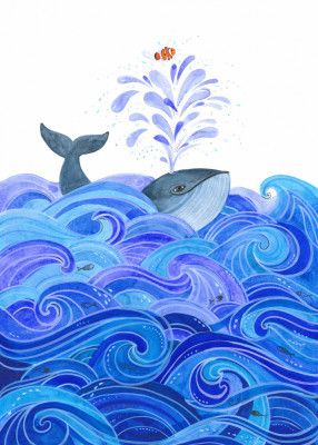 Whale and Clown Fish