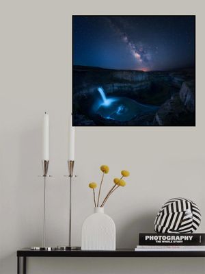 Palouse waterfall and the Milky Way