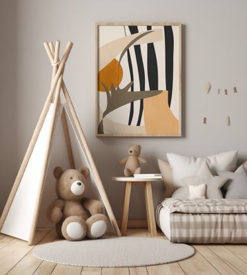 Abstract Composition Featuring