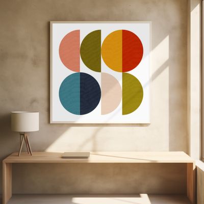 Mid Century Geometric Color Play 2