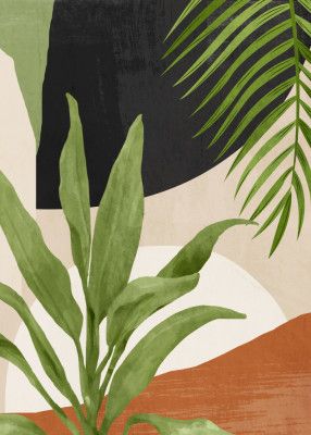 Abstract Art Tropical Leaf 11