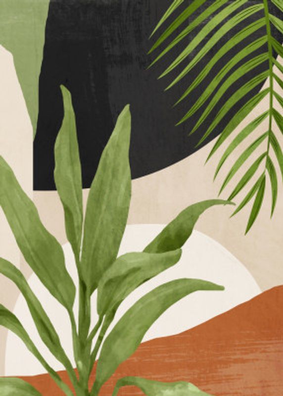 Abstract Art Tropical Leaf 11