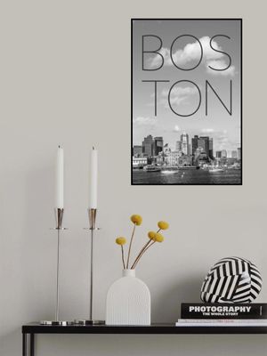 BOSTON Skyline North End &amp; Financial District | Text &amp; Skyline