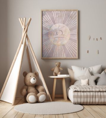 Libra Boho Star Sign Sun