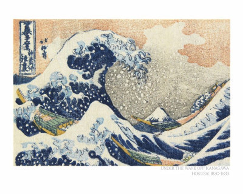 Hokusai's Under the Wave Off Kanagawa (1830 1833)