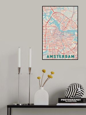 Retro Map   Amsterdam