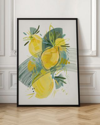 Vibrant Abstract Lemons