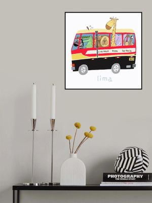 Jungle Animals in a Bus in Lima, Peru by Carla Daly