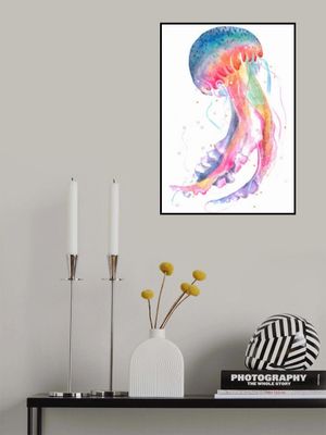 Jellyfish With Rainbow Hues