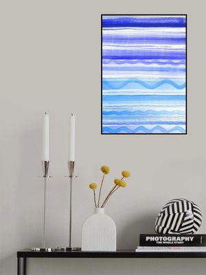 Blue Stripes and Waves