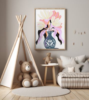 Floral in a Decorative Vase