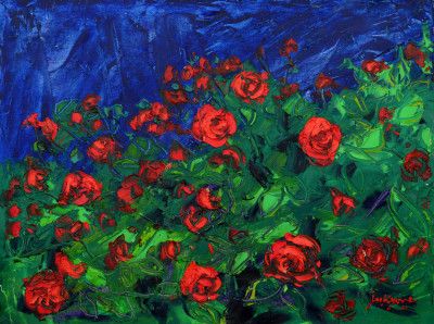 Red Roses Landscape