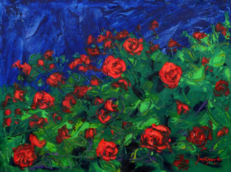 Red Roses Landscape