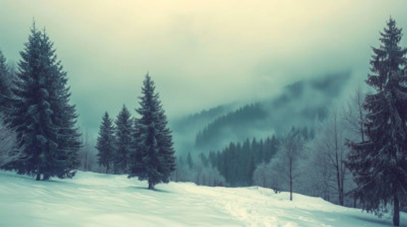 Pine Tree Winter Landscapes
