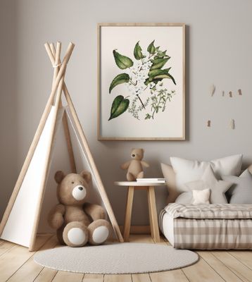 Hibiscus Trianium  By Sarah Featon (1848–1927